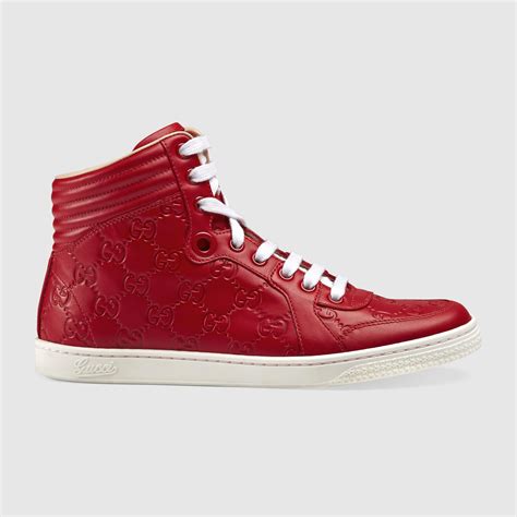 high top gucci|Gucci signature high top sneaker.